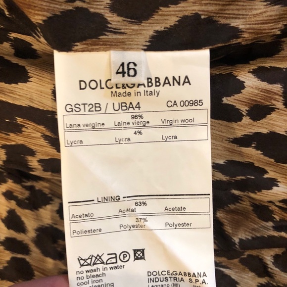 Dolce & Gabbana Tan Skirt Suit sz 46 NWOT